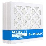 Chenzhit 4-Pack 18x24x1 Pleated Air Filters