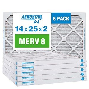 Aerostar MERV 8 Pleated Air Filters, 6 Pack