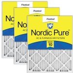 Nordic Pure 16x30x1 MERV 10 Air Filters - 3 Pack