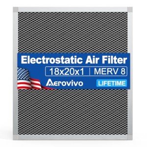 Reusable Electrostatic Air Filter - MERV 8, Lifetime