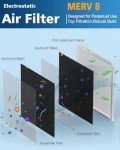 Reusable Electrostatic Air Filter - MERV 8, Lifetime