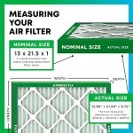MERV 13 Pleated Air Filters 4-Pack 13x21.5