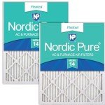 Nordic Pure MERV 14 Pleated Air Filters - 2 Pack