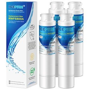 ICEPURE RWF5800A Water Filter for Frigidaire 4-Pack