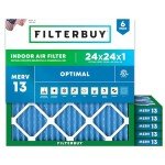 24x24x1 MERV 13 Pleated Air Filter Pack