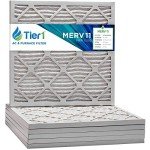 24x24x1 MERV 11 Pleated Air Filters - 6 Pack