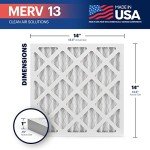 BNX TruFilter 14x14x1 MERV 13 Air Filters 4-Pack