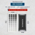 16x32 Steel Return Air Grille | White Vent Cover