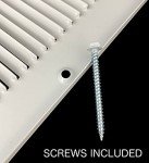 16x32 Steel Return Air Grille | White Vent Cover