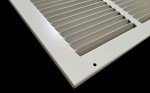 16x32 Steel Return Air Grille | White Vent Cover