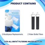 Brita Water Bottle Filter & Mouthpiece Replacement Set