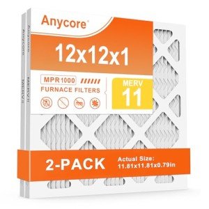 Anycore 12x12 AC Furnace Air Filter, 2 Pack