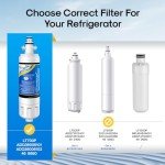 EXCELPURE 4-Pack Replacement Refrigerator Water Filters