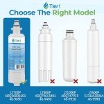Tier1 ADQ36006101 Refrigerator Water Filter 4-Pack