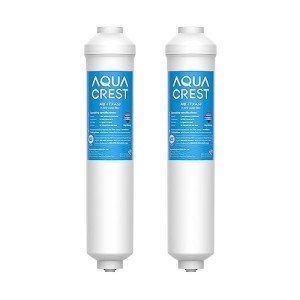 AQUA CREST Inline Carbon Water Filter - 2-Pack