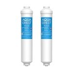 AQUA CREST Inline Carbon Water Filter - 2-Pack