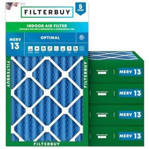 14x25x4 MERV 13 Air Filter 5-Pack