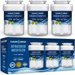 Clear Drop MWF Refrigerator Water Filter - 3 Pack