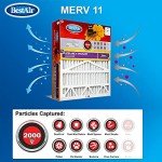BestAir MERV 11 AC Furnace Air Filters, 2-Pack