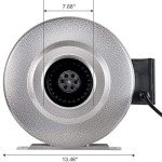 iPower 8 Inch Inline Fan with 8" Filter Combo