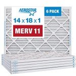 Aerostar MERV 11 AC Furnace Air Filters, 6 Pack