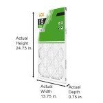 3-Pack 14x25x1 MERV 8 Pleated Air Filters