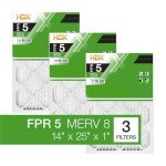 3-Pack 14x25x1 MERV 8 Pleated Air Filters