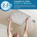 LotFancy 16x16 Pleated HVAC Air Filters, 6 Pack