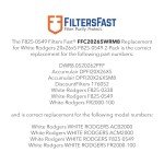 White Rodgers F825-0549 Air Filter 2-Pack MERV 8