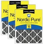 Nordic Pure MERV 10 Carbon Air Filters 3 Pack