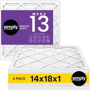 MERV 13 14x18x1 Air Filter 6 Pack