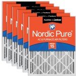 Nordic Pure 20x20x4 Pleated Air Filters, MERV 15