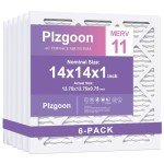 Plzgoon MERV 11 Air Filter 14x14x1 (6 Pack)
