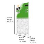 3-Pack MERV 8 Pleated Air Filters 20x30x1
