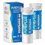PUREPLUS XWF Water Filter for GE Refrigerators, 2-Pack