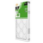 3-Pack MERV 8 Pleated Air Filters 14x24
