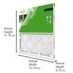 3-Pack 18x18 Air Filters MERV 8, Pleated