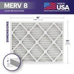 BNX TruFilter 14x18x1 MERV 8 Air Filters (6-Pack)