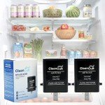 Replacement Air Filter Cartridge for Zero Refrigerators (2 pcs.)