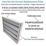Atomic 20x25x3 Replacement Filter for Carrier