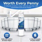 Pureline MSWF GE Refrigerator Water Filter (3 Pack)
