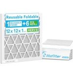 Reusable 12x12 Air Filter with Frame & Refills