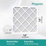 14x14x1 MERV 8 Pleated AC Filters (4 Pack)