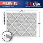 BNX TruFilter 14x18x1 MERV 13 AC Filters (4-Pack)