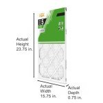 3-Pack 16x24x1 MERV 8 Pleated Air Filters