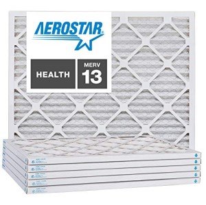 Aerostar MERV 13 Air Filters, 30x36x1, Pack of 6