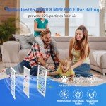 UBeesize 20x20x1 MERV 8 Air Filters (6-Pack)