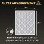 MervKing 20x25x2 MERV 8 Air Filter 4-Pack