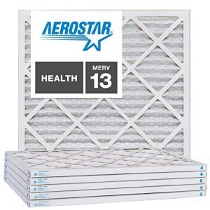 Aerostar MERV 13 Pleated Air Filters - Box of 6