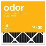 AIRx MERV 8 16x16x1 Carbon Pleated Filters - 6 Pack